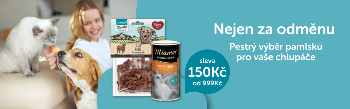 Sleva 150 Kč na pamlsky