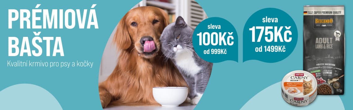 Sleva na prémiová krmiva