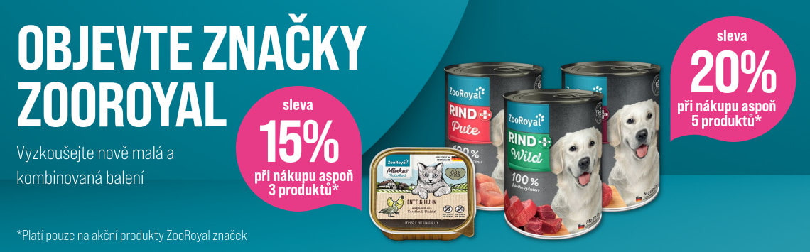 Až 20 % na ZooRoyal značky