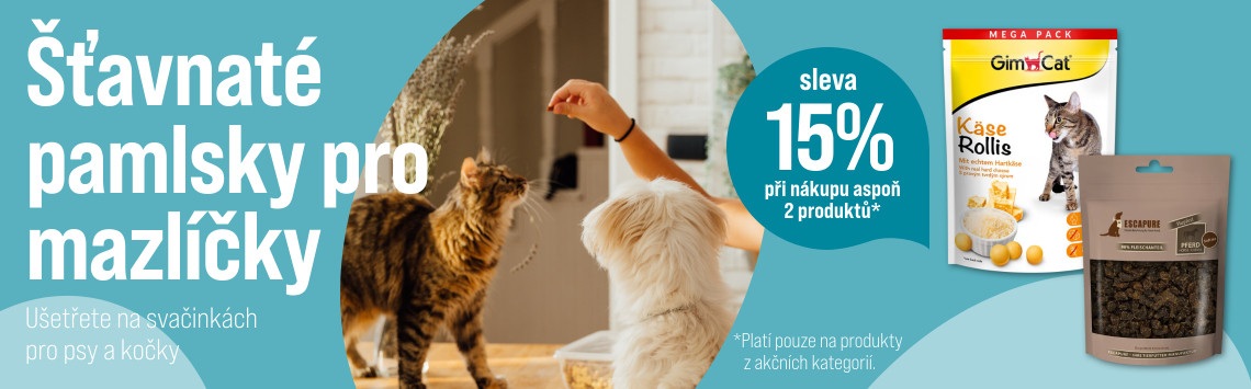 15% sleva na pamlsky