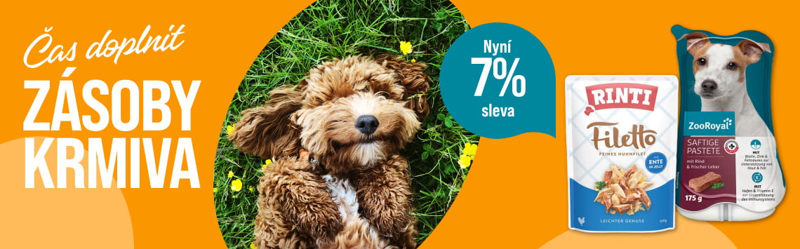 7% sleva na krmiva