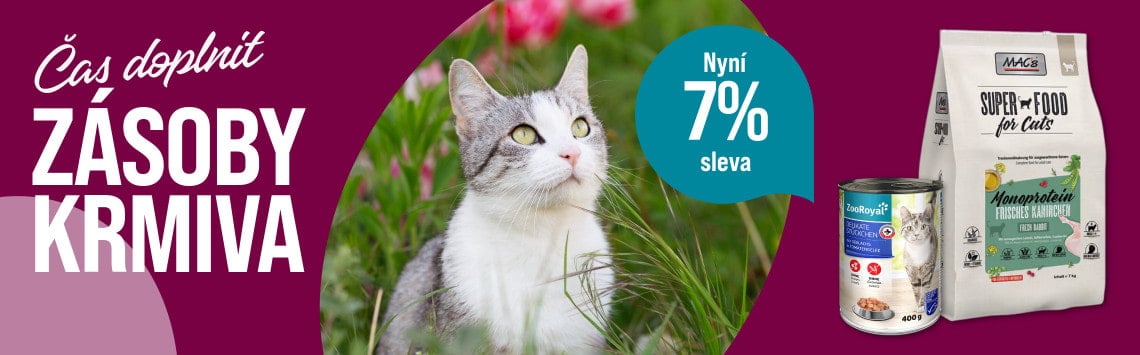 7% sleva na krmiva