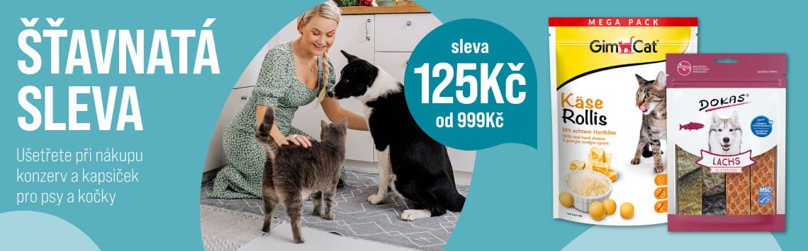 125 Kč sleva na konzervy