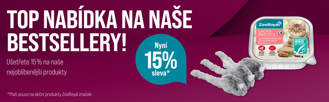15% na produkty ZooRoyal