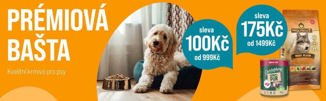 Prémiová krmiva se slevou