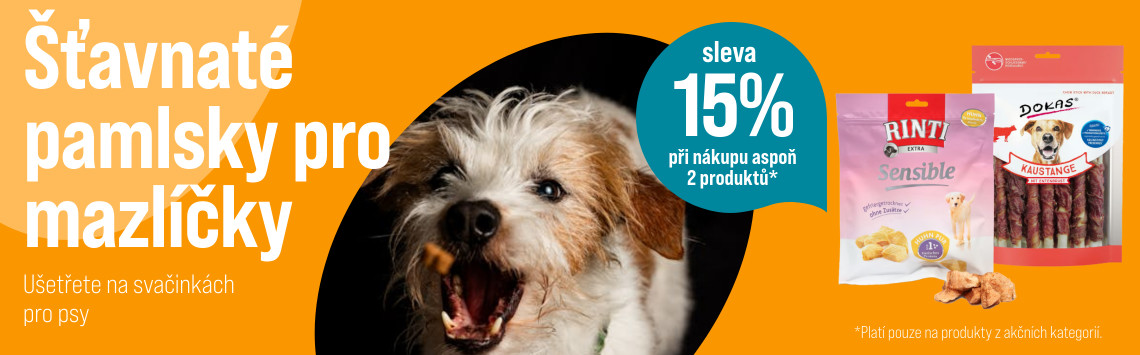 15% sleva na pamlsky