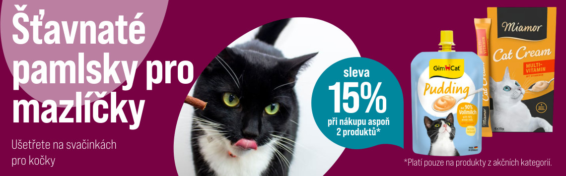 15% sleva na pamlsky
