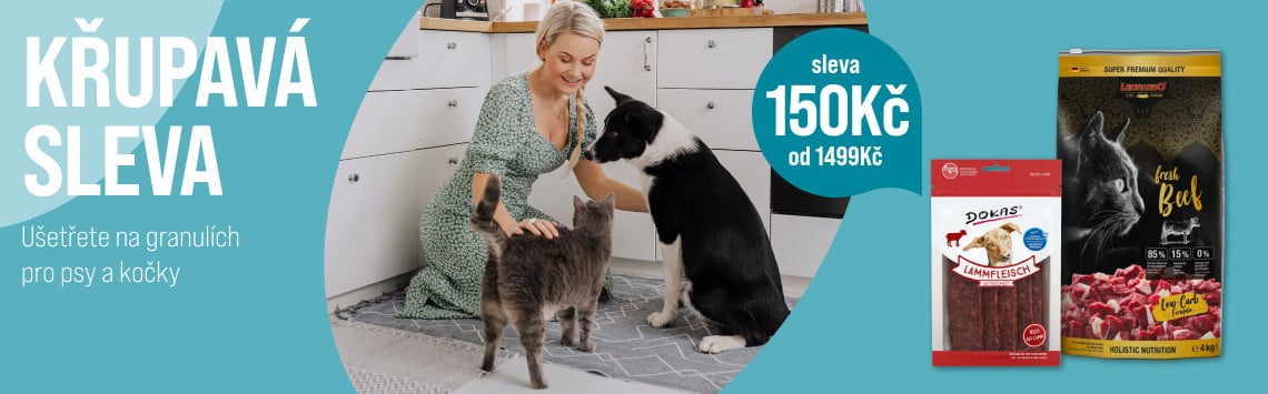 Sleva na granule a pamlsky