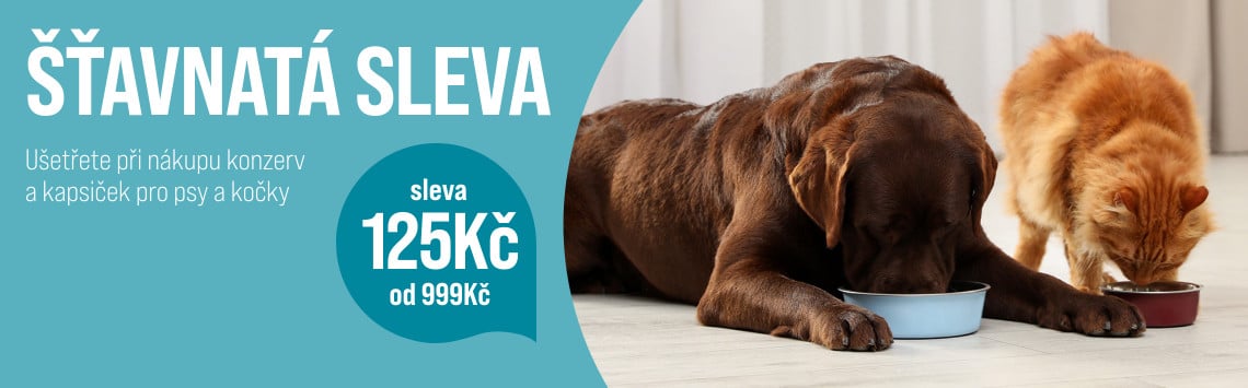 Konzervy a pamlsky se slevou