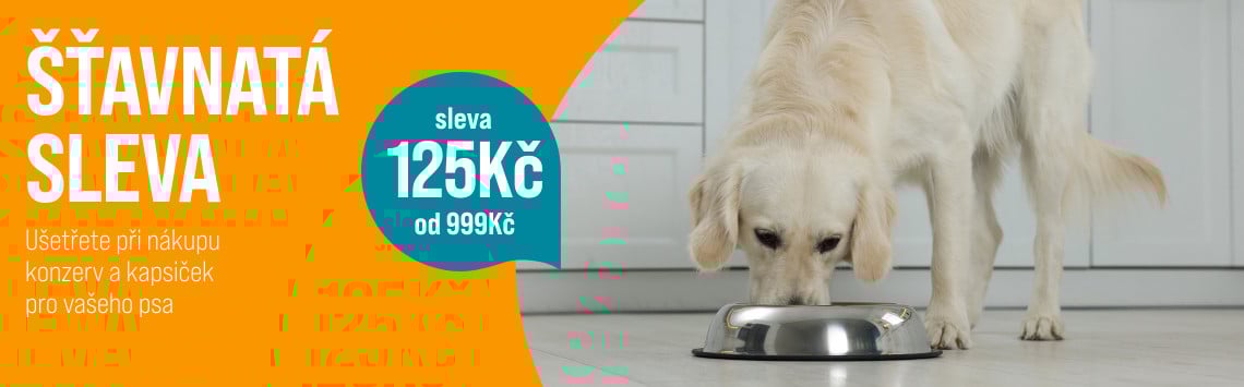 125 Kč sleva na konzervy