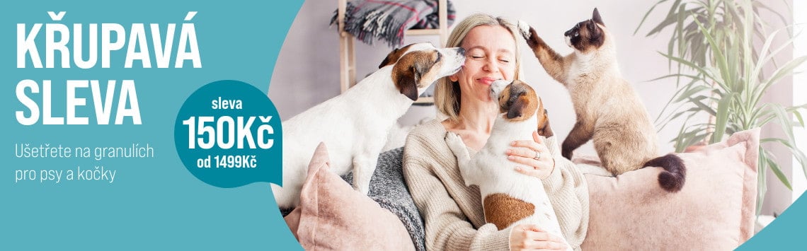 Sleva na granule a pamlsky