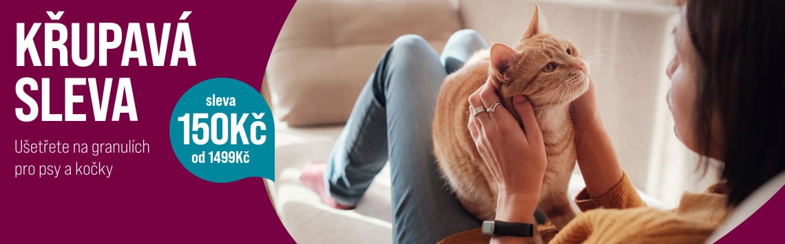 Sleva na granule a pamlsky