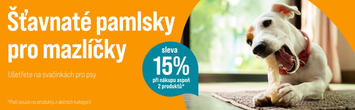 15% sleva na pamlsky