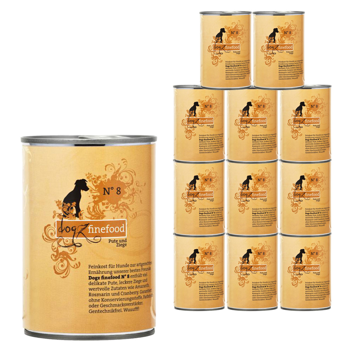 dogz finefood No. 8 krůtí a kozí
