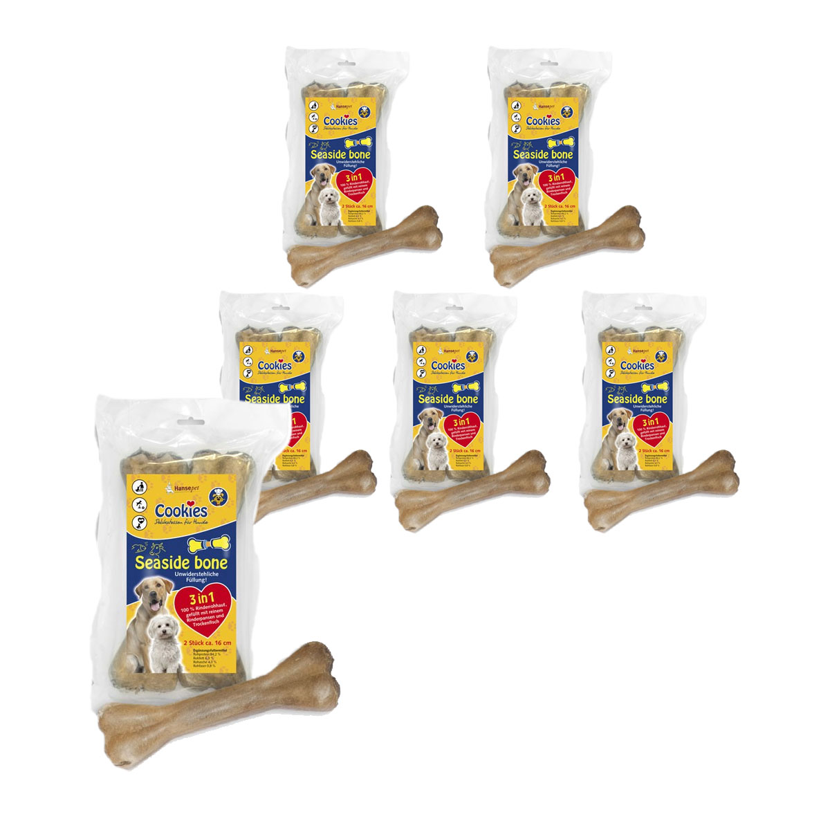 Hansepet Cookies žvýkací kosti „Seaside bone“ 12 ks