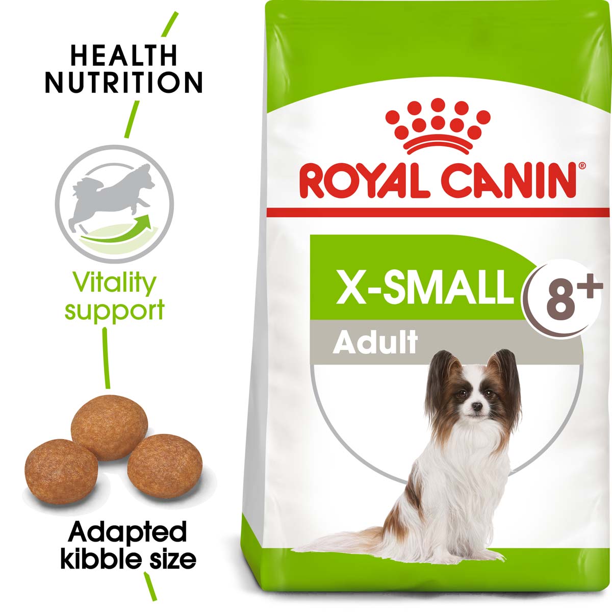 ROYAL CANIN X-SMALL Adult 8+ granule pro starší psy velmi malých plemen