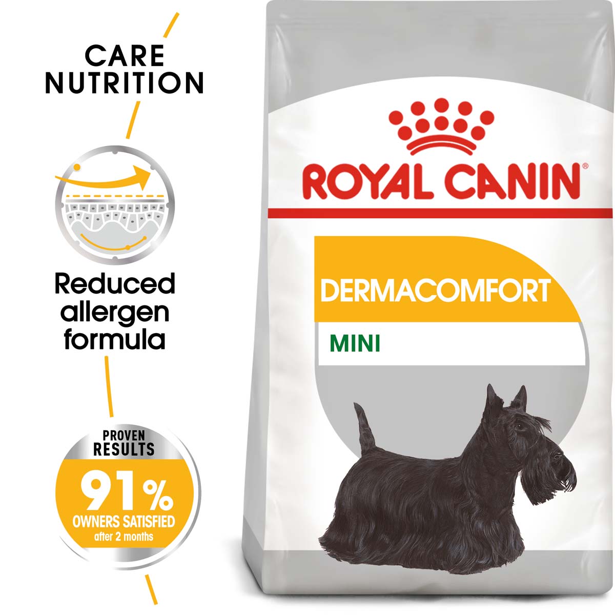 ROYAL CANIN DERMACOMFORT MINI granule pro malé psy s citlivou kůží