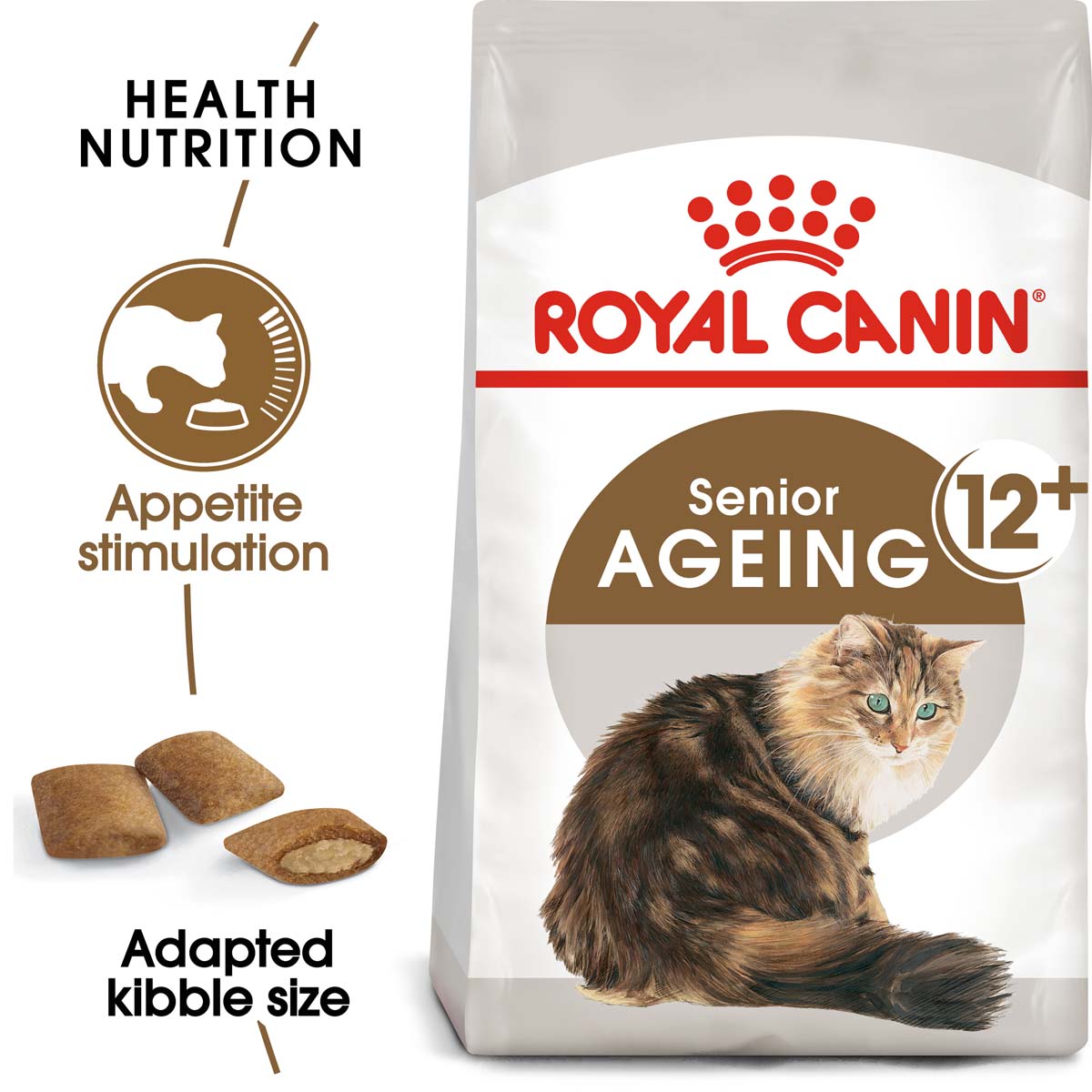 ROYAL CANIN AGEING 12+ granule 4 kg + kapsička 12× 85 g