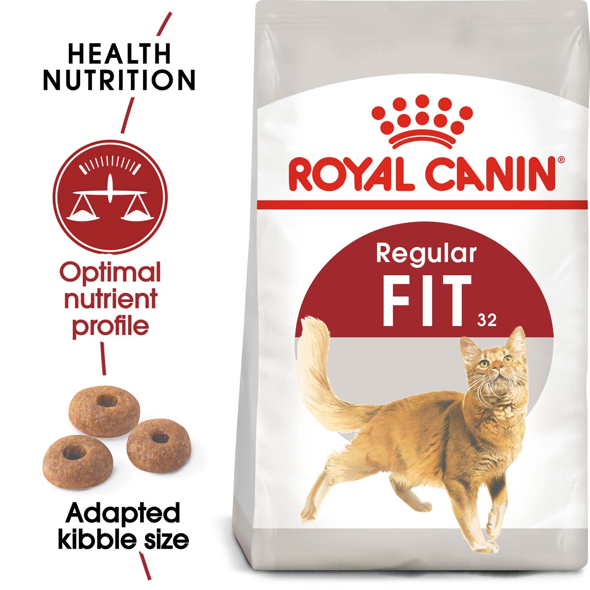 ROYAL CANIN FIT granule 10 kg + INSTINCTIVE kapsička 48× 85 g