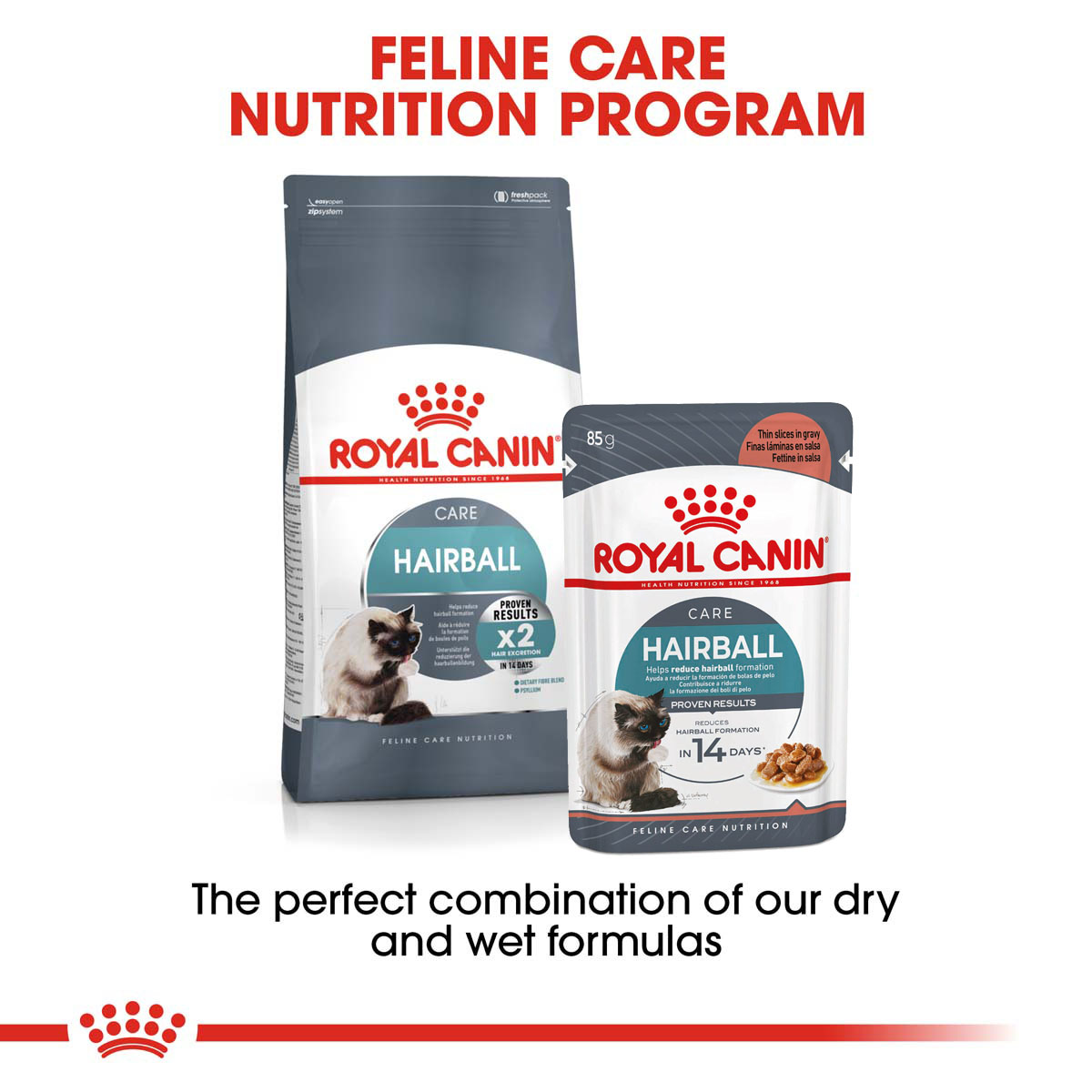 ROYAL CANIN HAIRBALL CARE granule 2 kg + kapsičky 12× 85 g