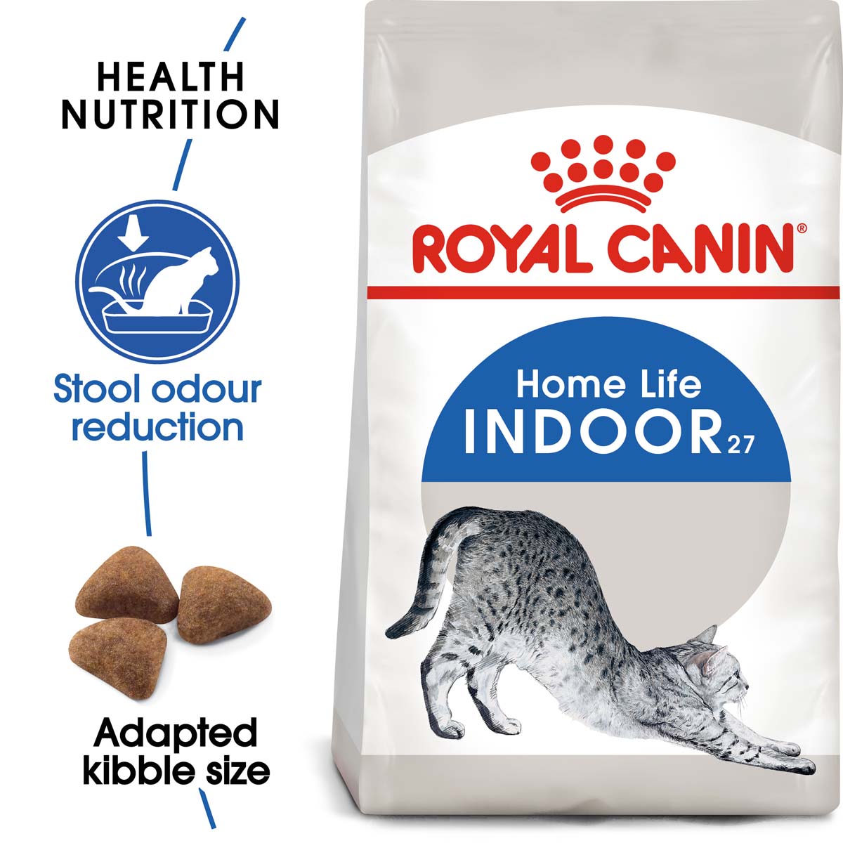 ROYAL CANIN INDOOR granule 10 kg + INDOOR Sterilised kapsička 48× 85 g