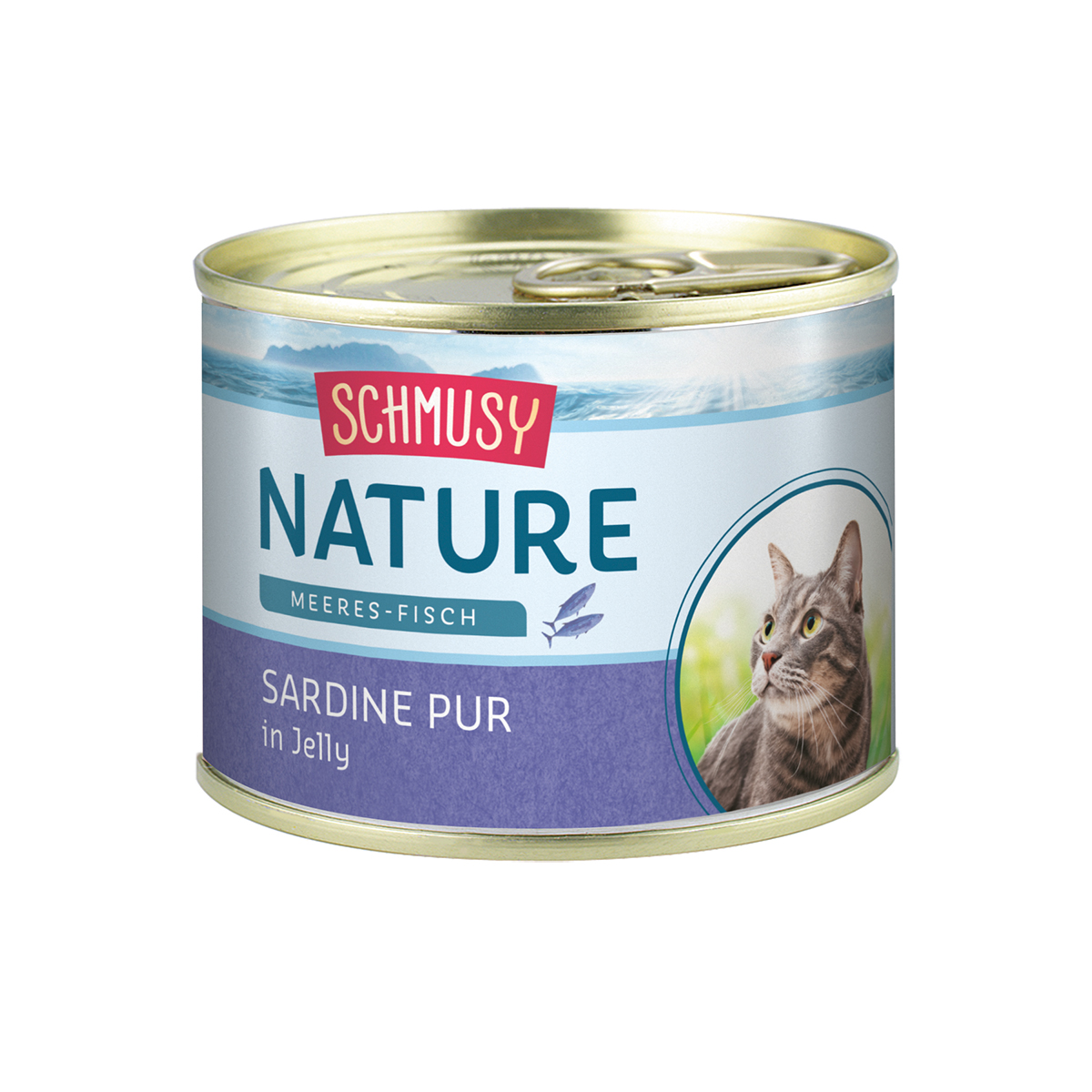 Schmusy Nature Meeres-Fisch se sardinkami, 12 x 185 g