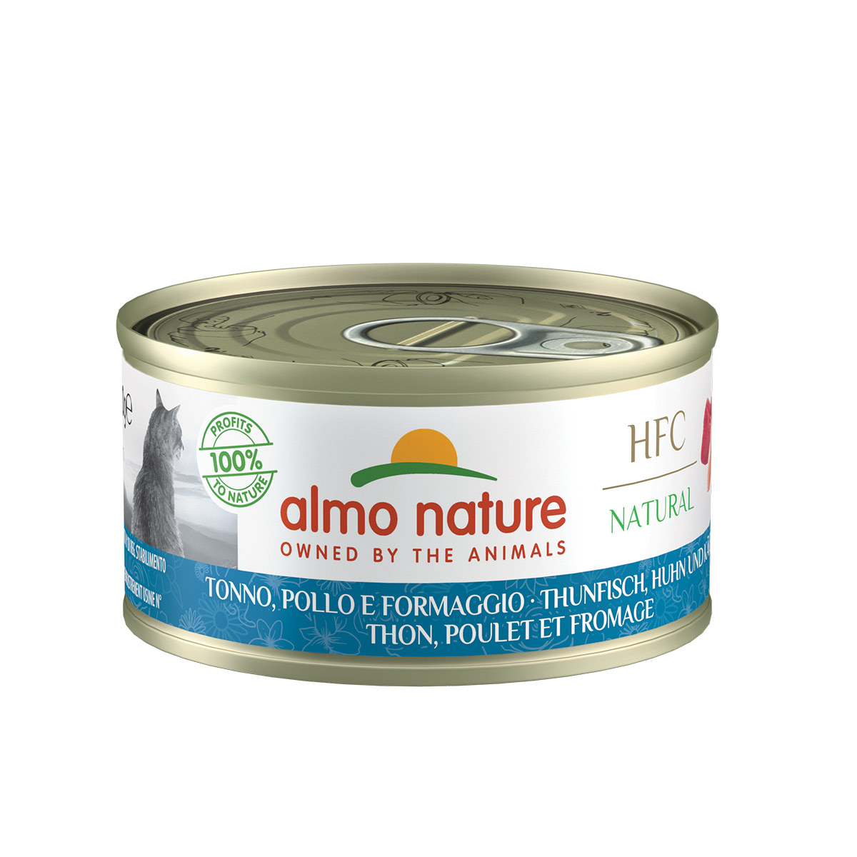 Almo Nature HFC tuňák, kuřecí maso a sýr