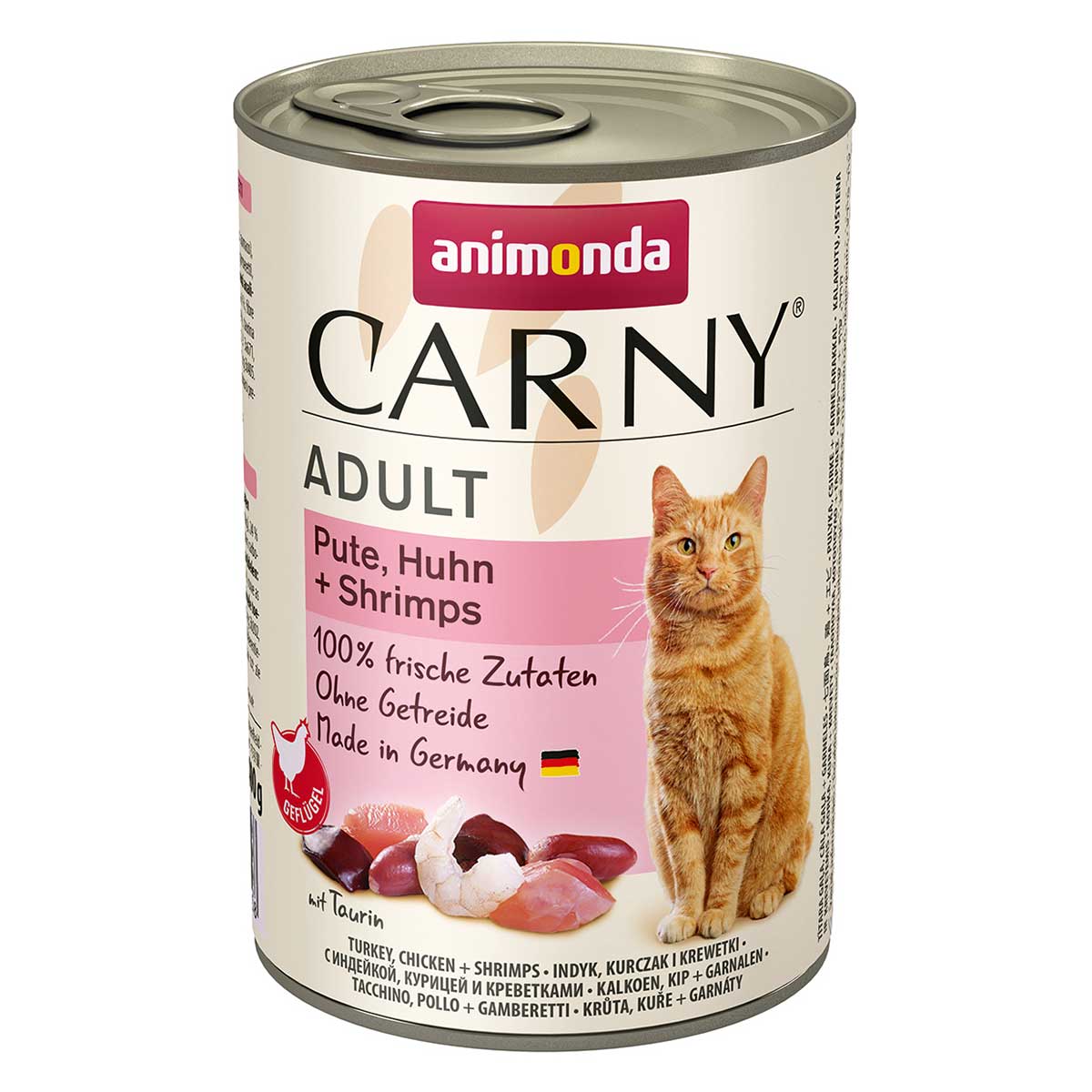 Animonda Carny Adult krůtí maso, kuřecí maso a krevety
