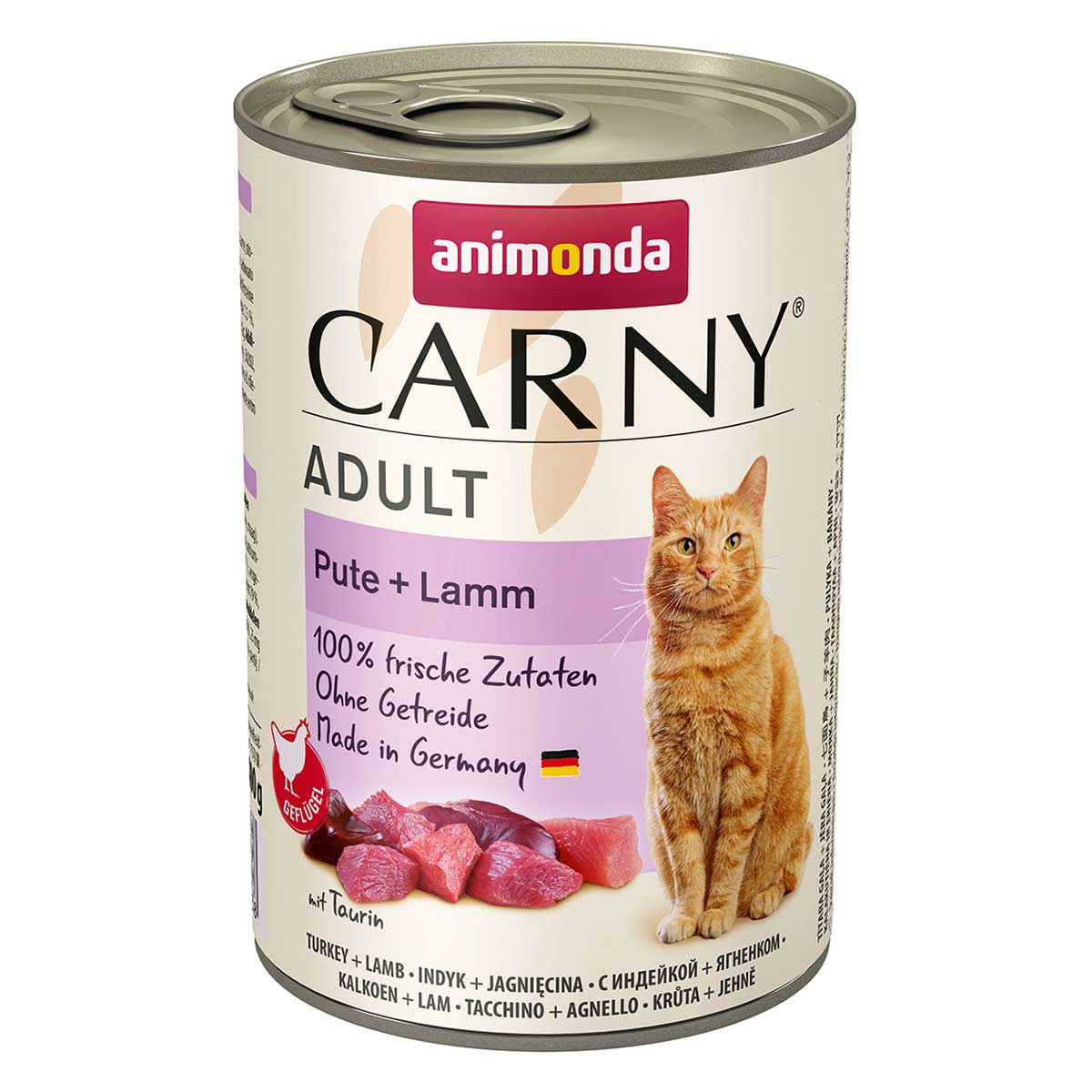 animonda Carny Adult krůtí + jehněčí maso 400g konzervy