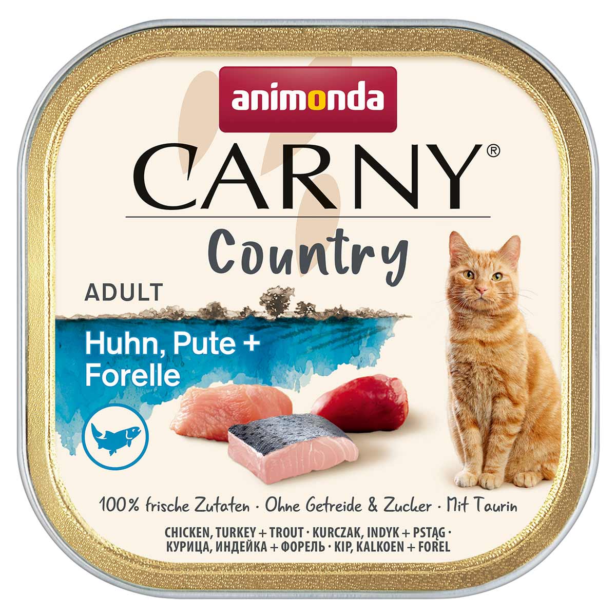 animonda Carny Adult Country kuřecí, krůtí + pstruh