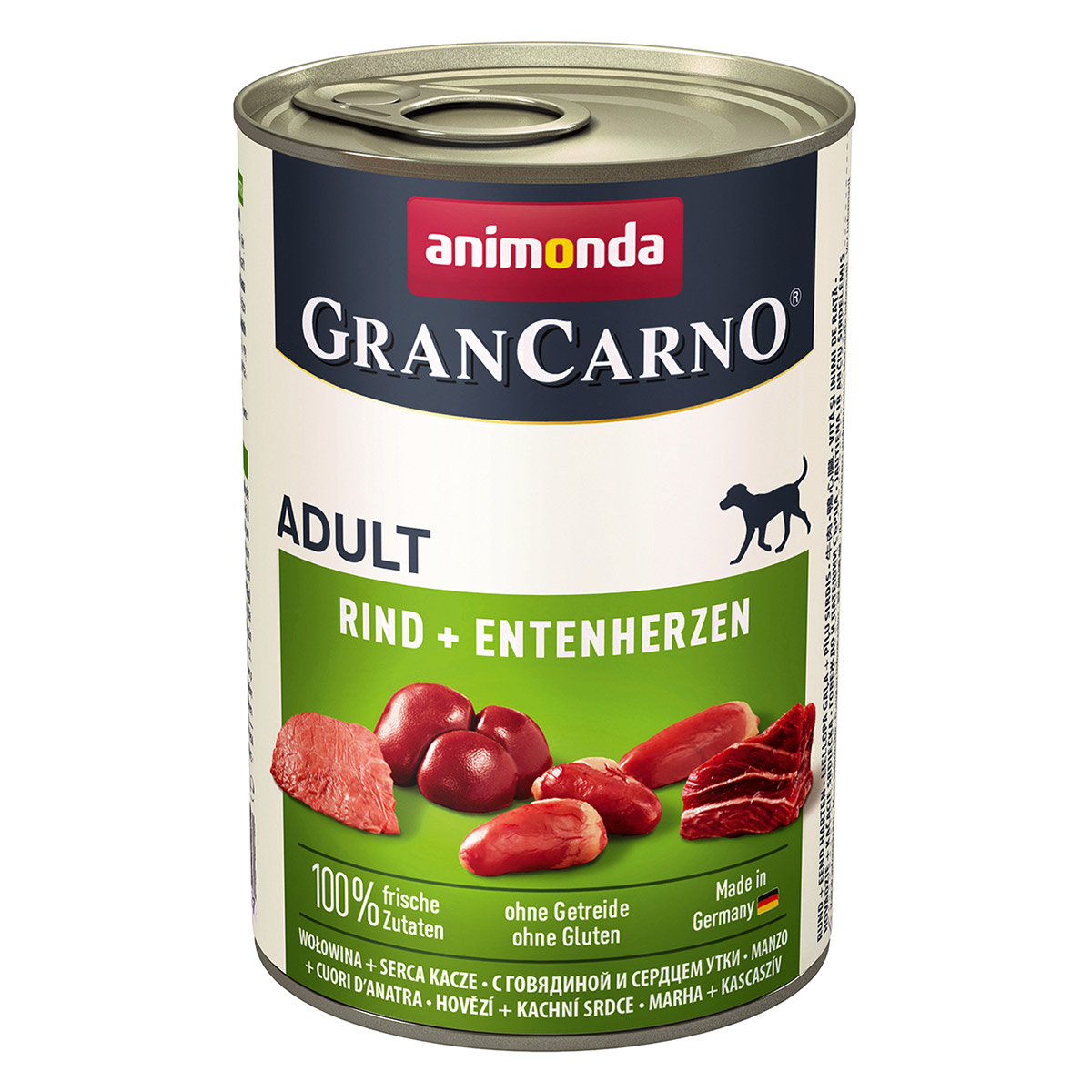 animonda grancarno adult rind entenherzen 400g