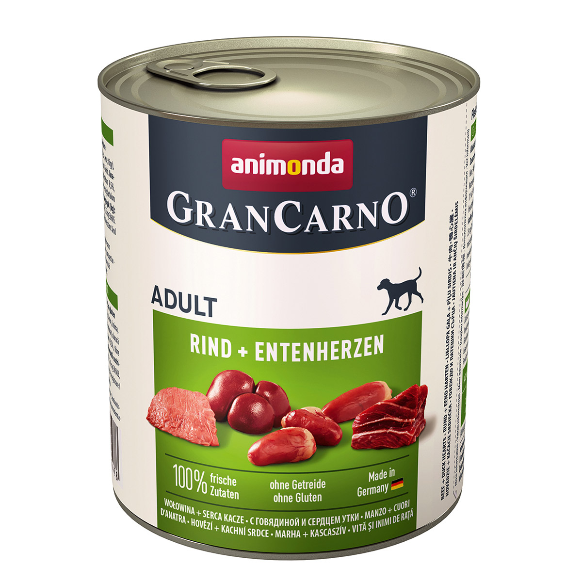Animonda GranCarno Adult s hovězím a kachními srdíčky