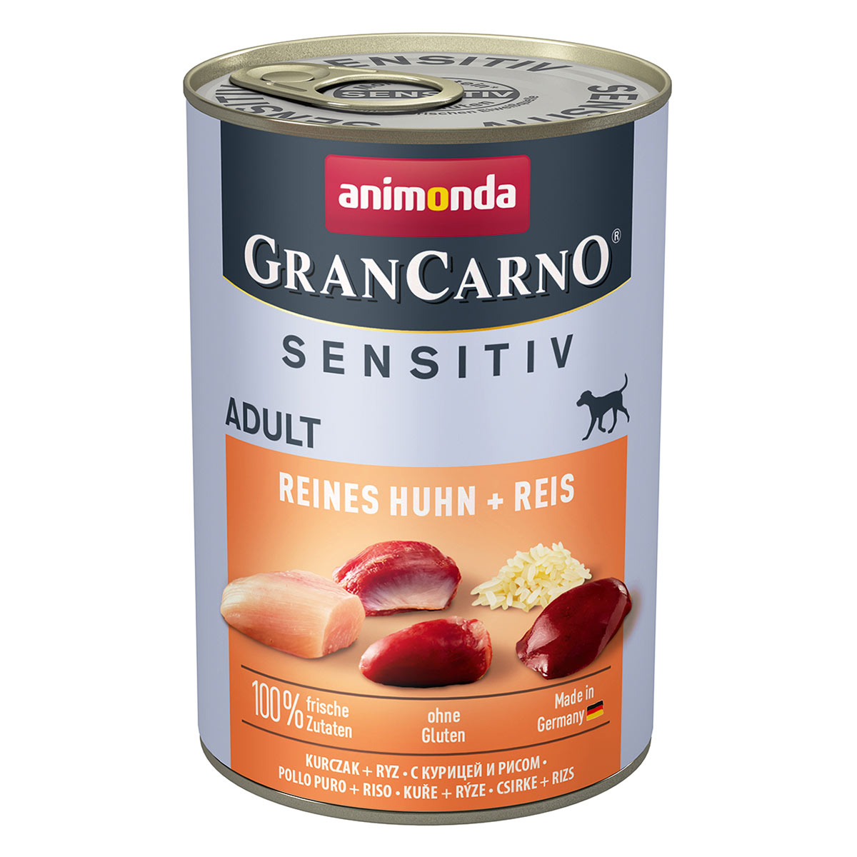 Animonda GranCarno Adult Sensitiv čisté kuřecí maso + rýže