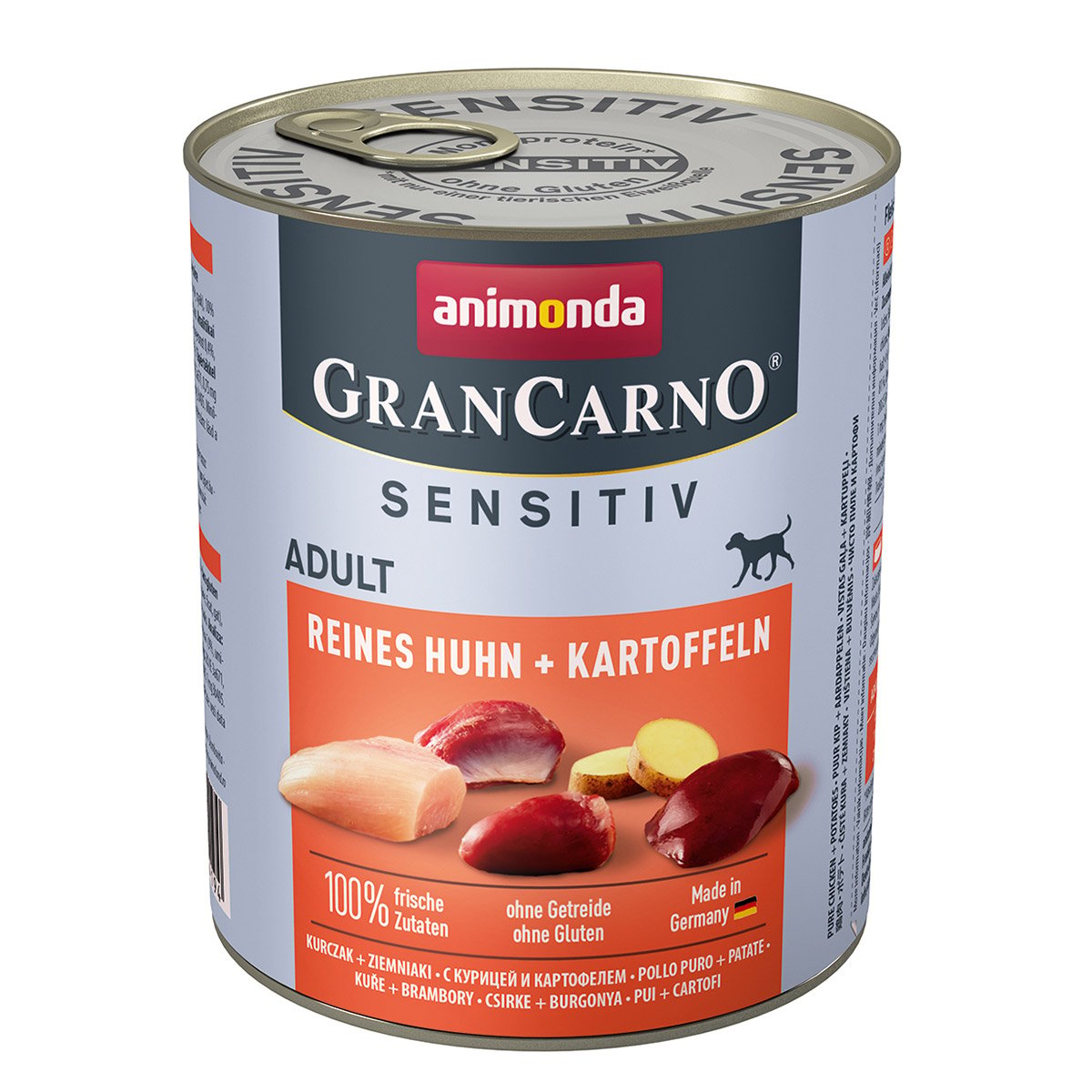 animonda grancarno adult sensitiv reines huhn kartoffeln 800g