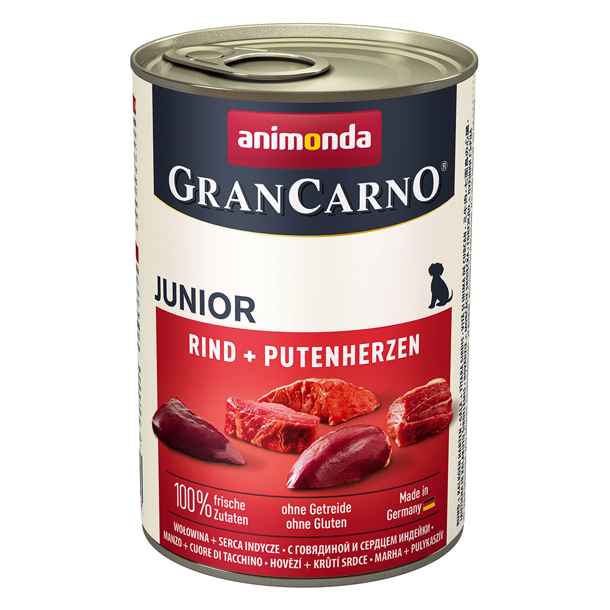 Animonda GranCarno Junior s hovězím masem a krůtími srdíčky