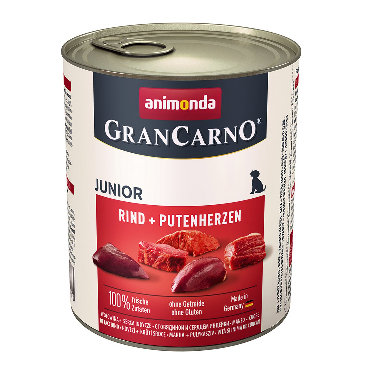 Animonda Gran Carno Junior s hovězím masem a krůtími srdíčky
