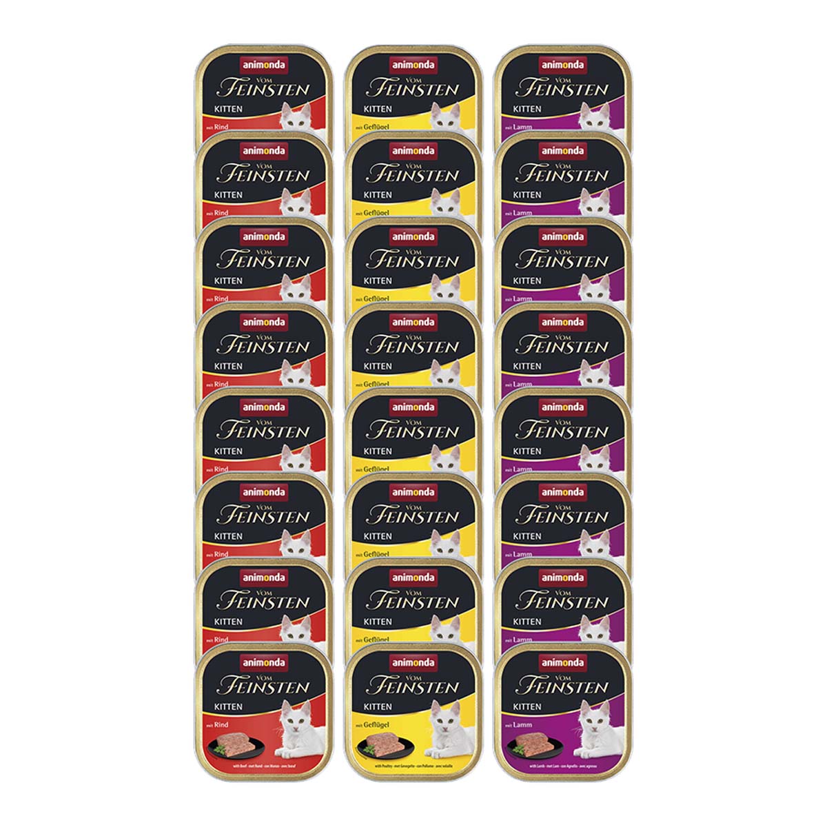 Animonda Vom Feinsten Kitten, variace chutí, 24 × 100 g