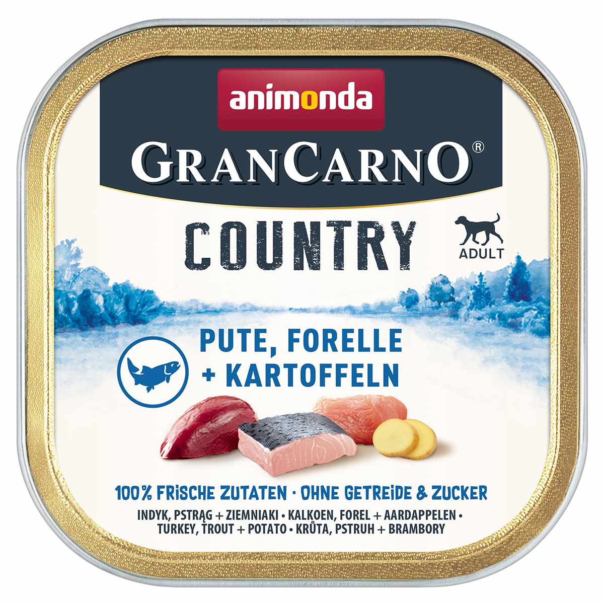 animonda GranCarno Country krůta, pstruh + brambory