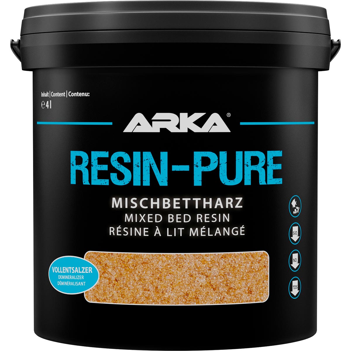 ARKA resin-pure směsné lože pryskyřice 4 l