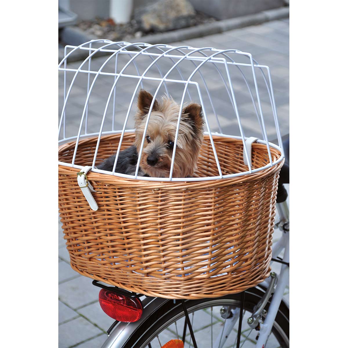 Aumüller košík na nosič jízdního kola pro domácí mazlíčky z vařeného proutí