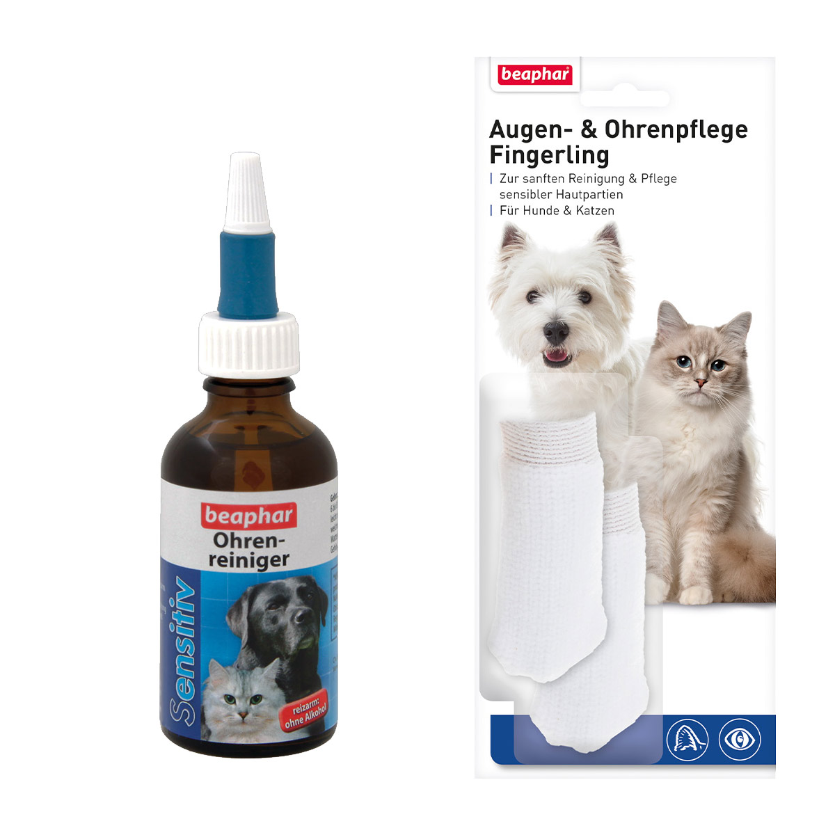 beaphar Sensitiv čistič uší 50 ml + návlek na prst GRATIS