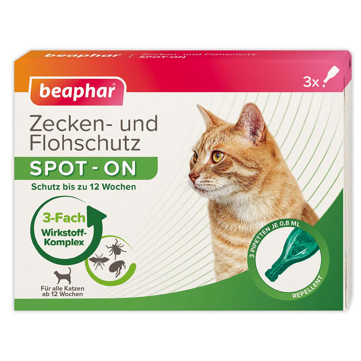 Beaphar SPOT-ON ochrana proti blechám a klíšťatům pro kočky