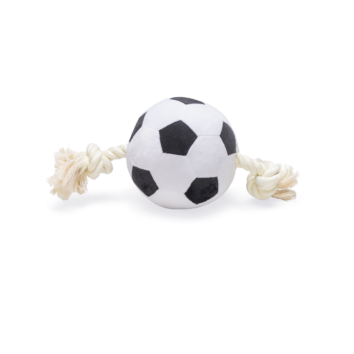 Beeztees hračka pro psy fotbalový míč s lanem