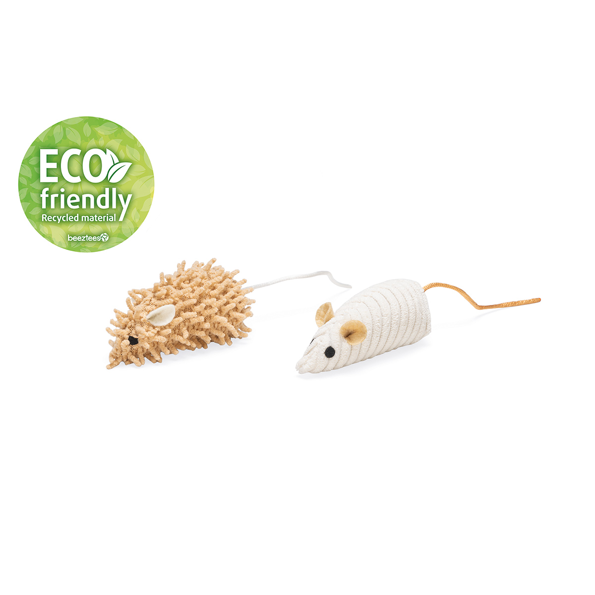 Beeztees hračka pro kočky Eco myš Seerp 2 kusy