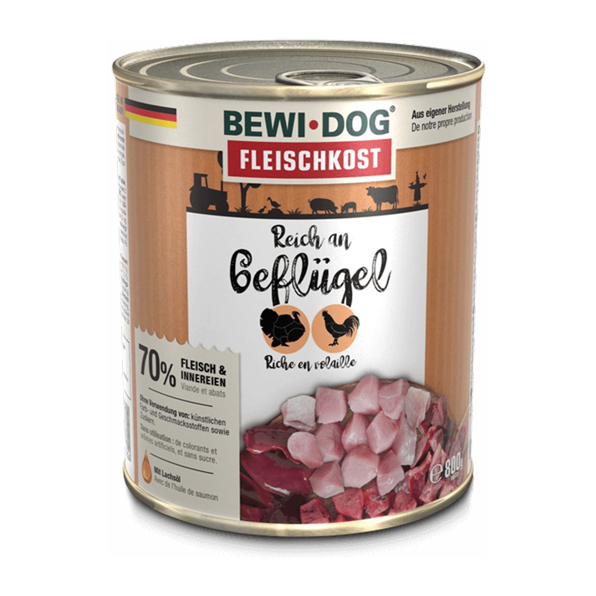 Bewi Dog – masitá strava pro psy s vysokým obsahem drůbežího masa