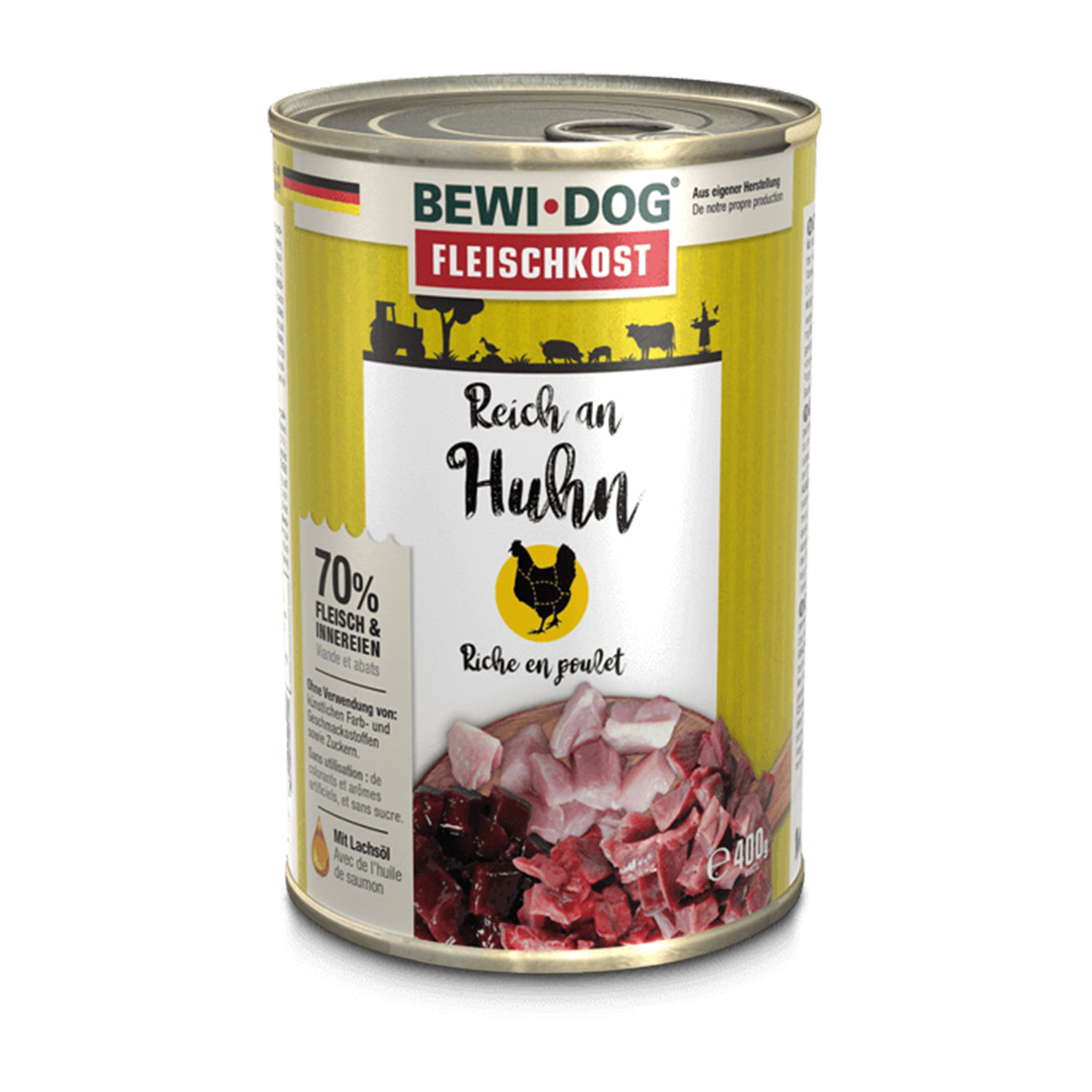 Bewi Dog – masitá strava s vysokým obsahem kuřecího masa