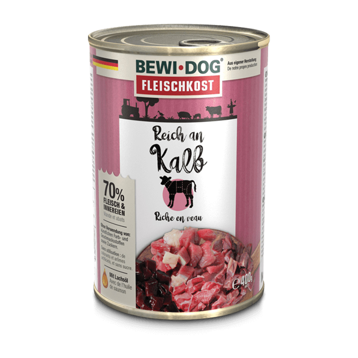 Bewi Dog – masitá strava s vysokým obsahem telecího masa