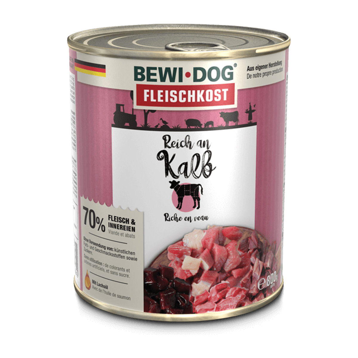 Bewi Dog – masitá strava pro psy s vysokým obsahem telecího masa