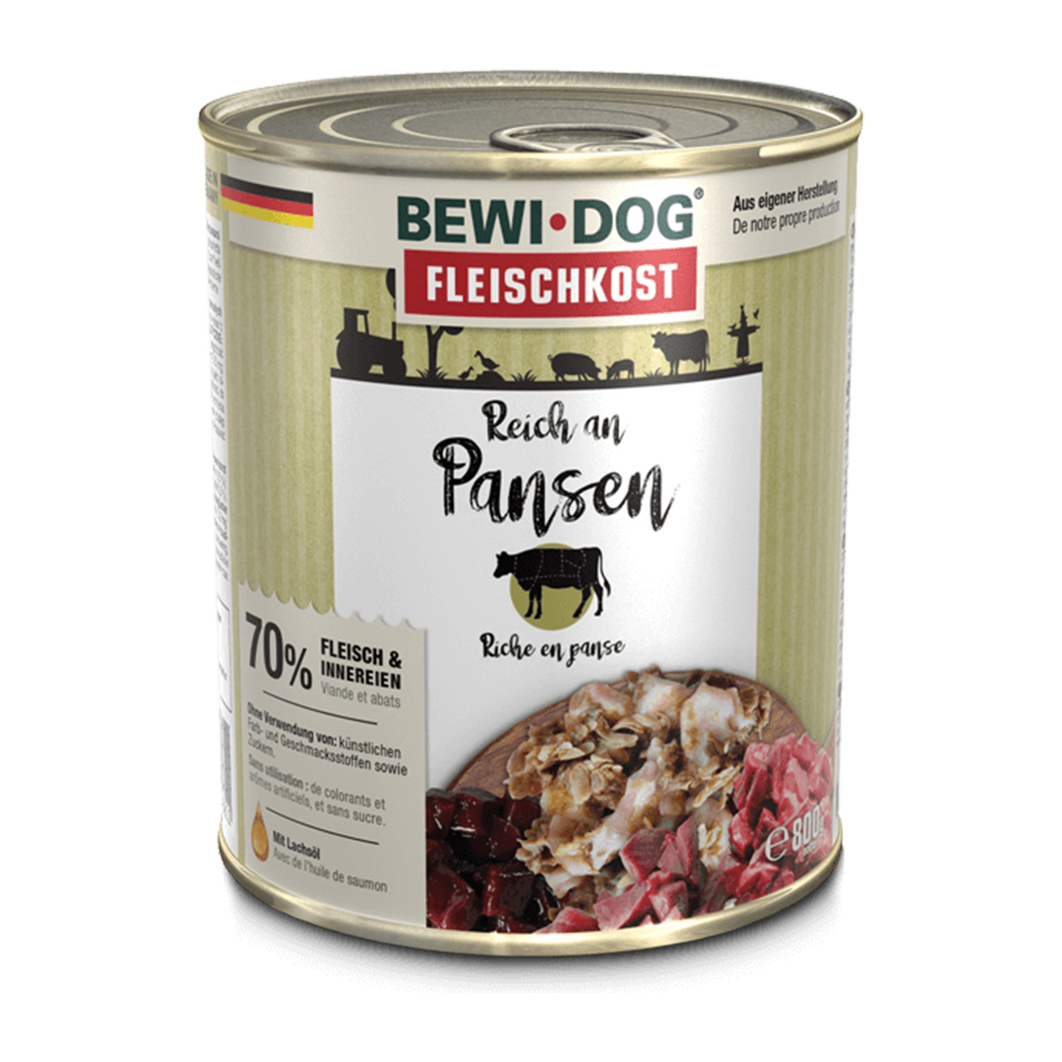 Bewi Dog – masitá strava pro psy s vysokým obsahem drštěk