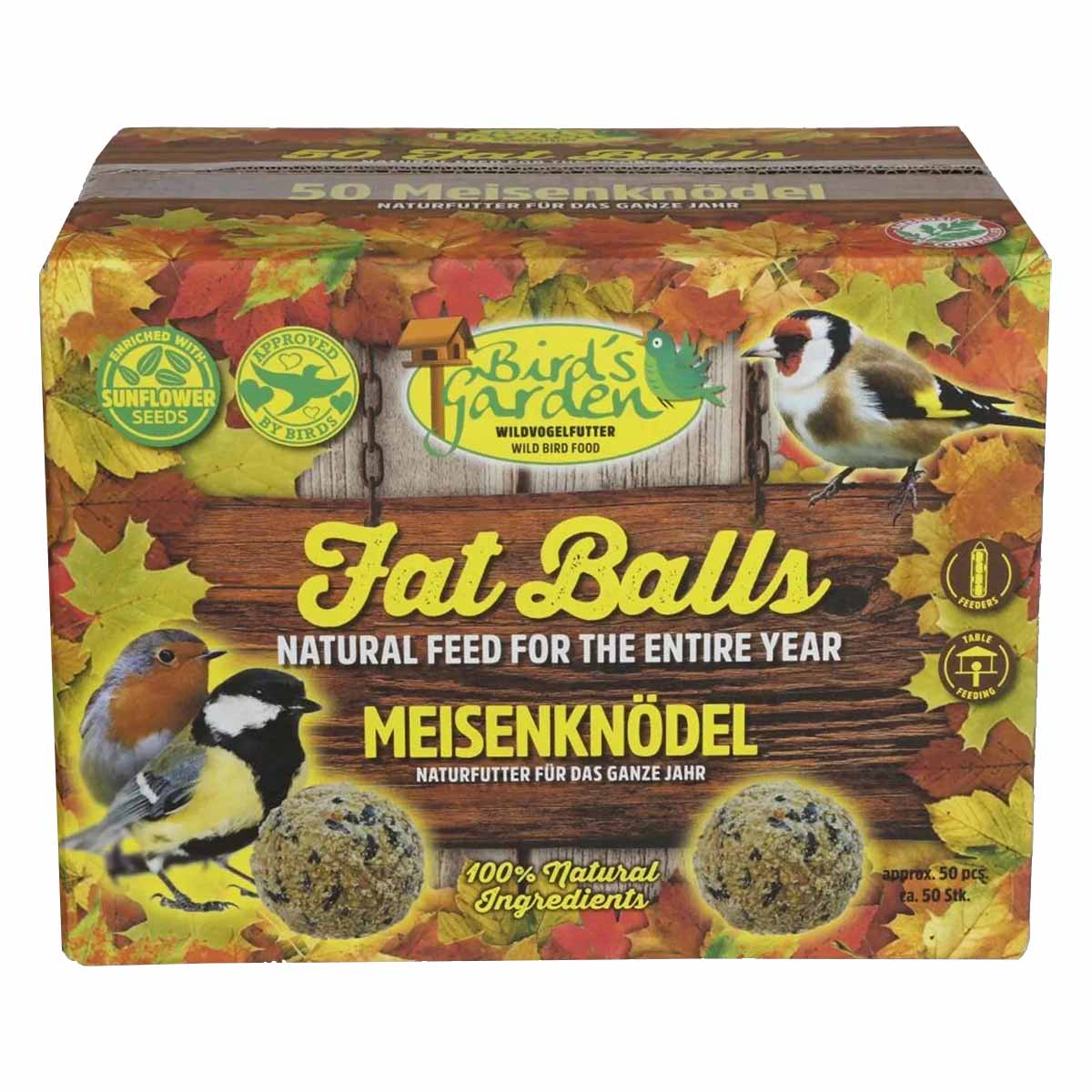 Birds Garden 100 kuliček pro sýkorky s hmyzem v síti